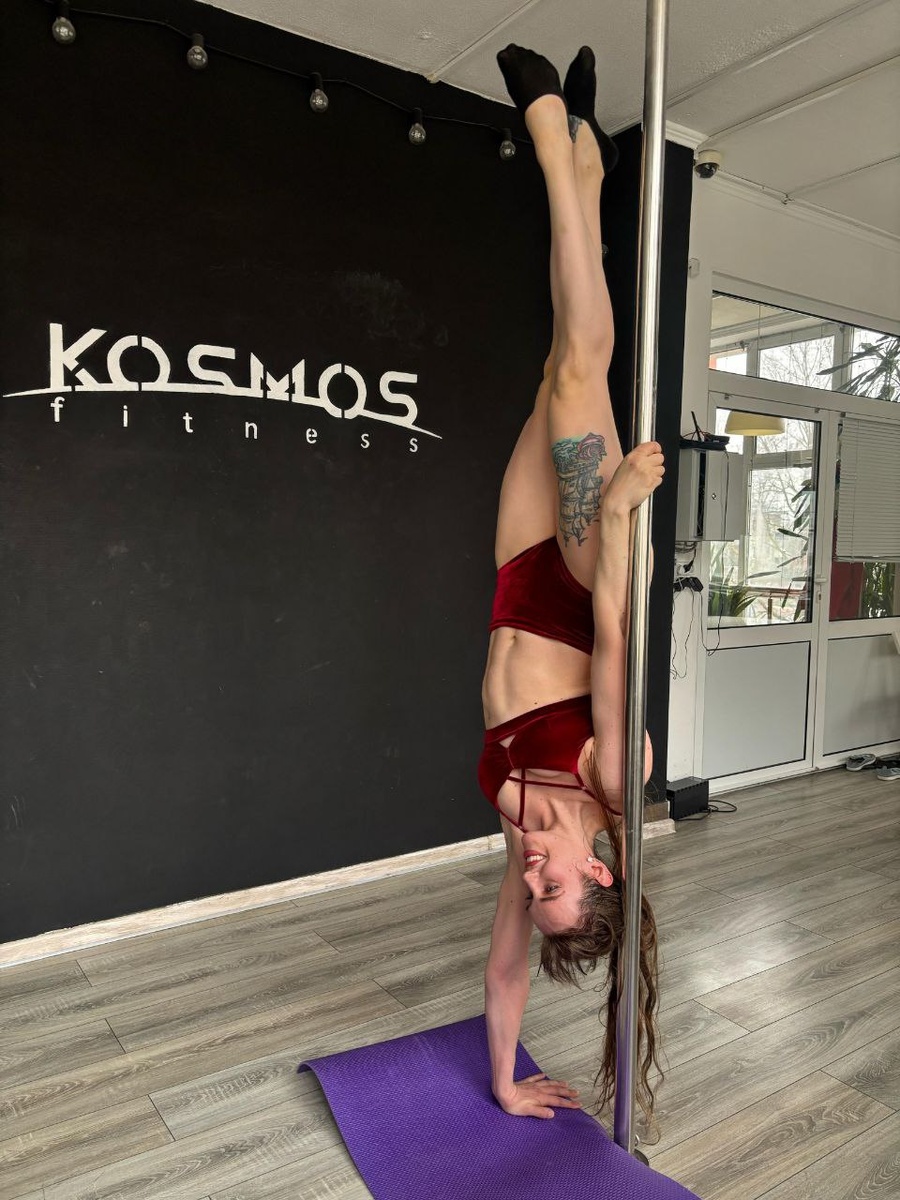 Катя непосредственно на спорте 