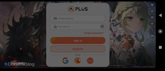    Создание учётной записи Blue Protocol: Star Resonance на Андроид
