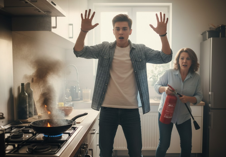 Я за всё детство тарелки не помыл! Мать делала всё. Но "спасибо" я ей не скажу за такую заботу!