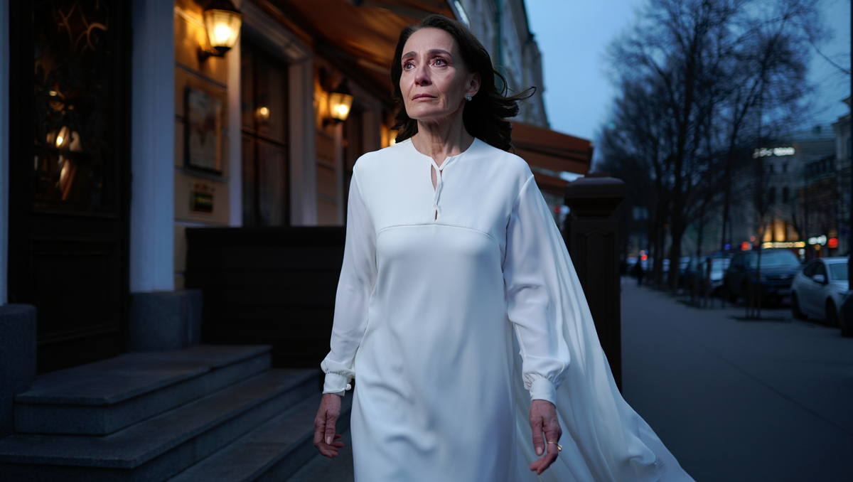 В 45 вышла замуж 