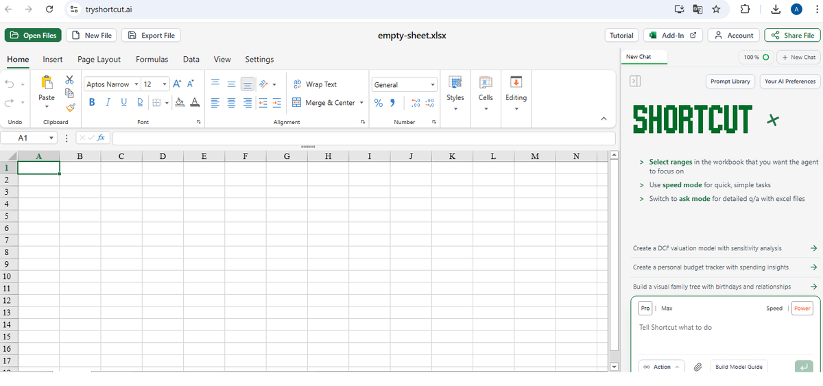 Вы думаете это Excel? Нет, это нейросеть Shortcut