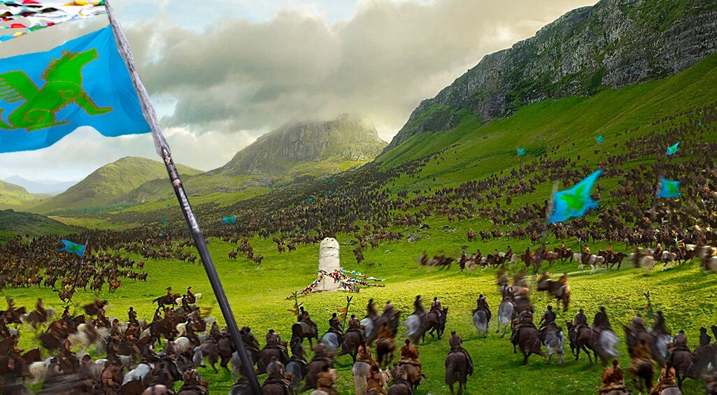 Так художник изобразил мощь Жужаньского каганата