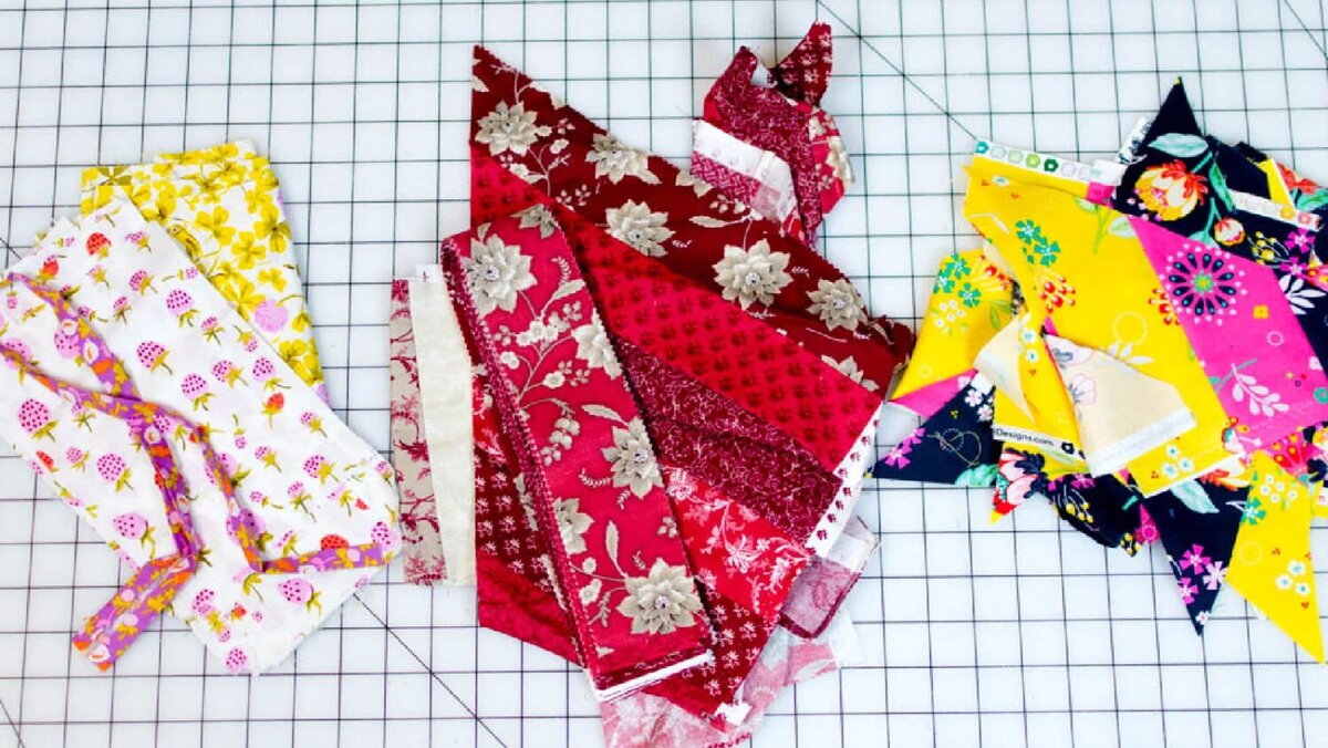 Когда лоскутное одеяло или другой большой проект закончен, остается куча подходящих по цвету обрезков ткани, которые не очень бы понравились по отдельности , но в скоординированном виде они просто великолепны. Можно хранить их вместе, чтобы сэкономить время, когда нужен креативный подарок.Стоит рассортировать хотя бы один вечер — и утро начнётся с вдохновения, а не с поиска.