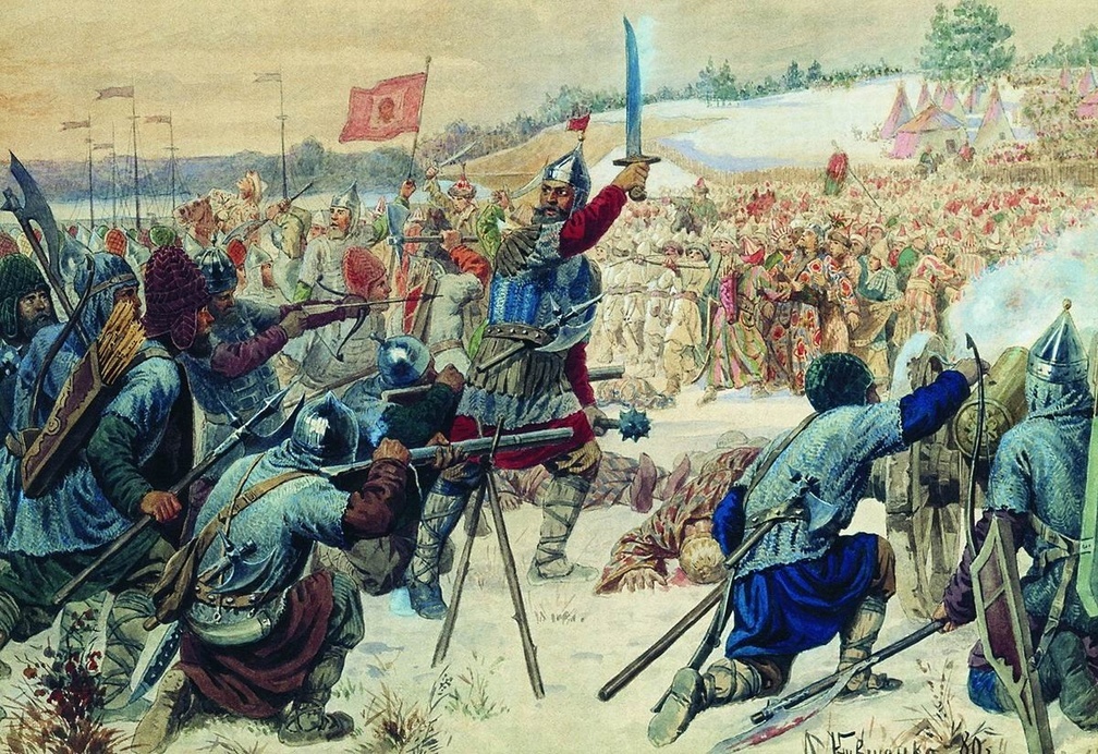 «Покорение Сибири — битва казаков во главе с Ермаком с татарским войском» — историческая картина Алексея Даниловича Кившенко, написанная в 1880 году в жанре реализма.