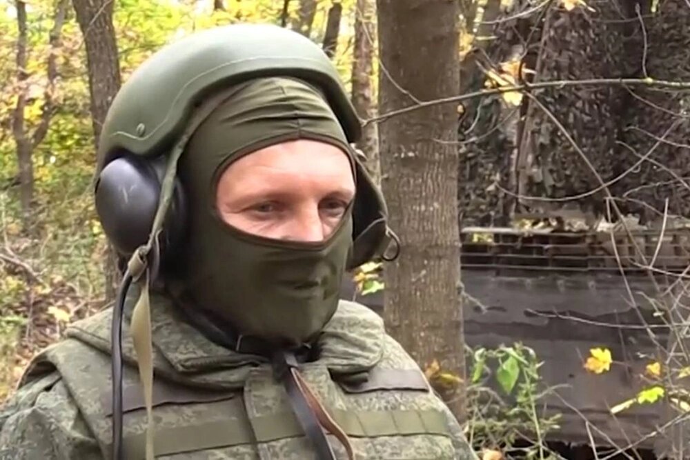    Механик-водитель танка Т-80БВМ с позывным Беркут. Фото: Министерство обороны РФ