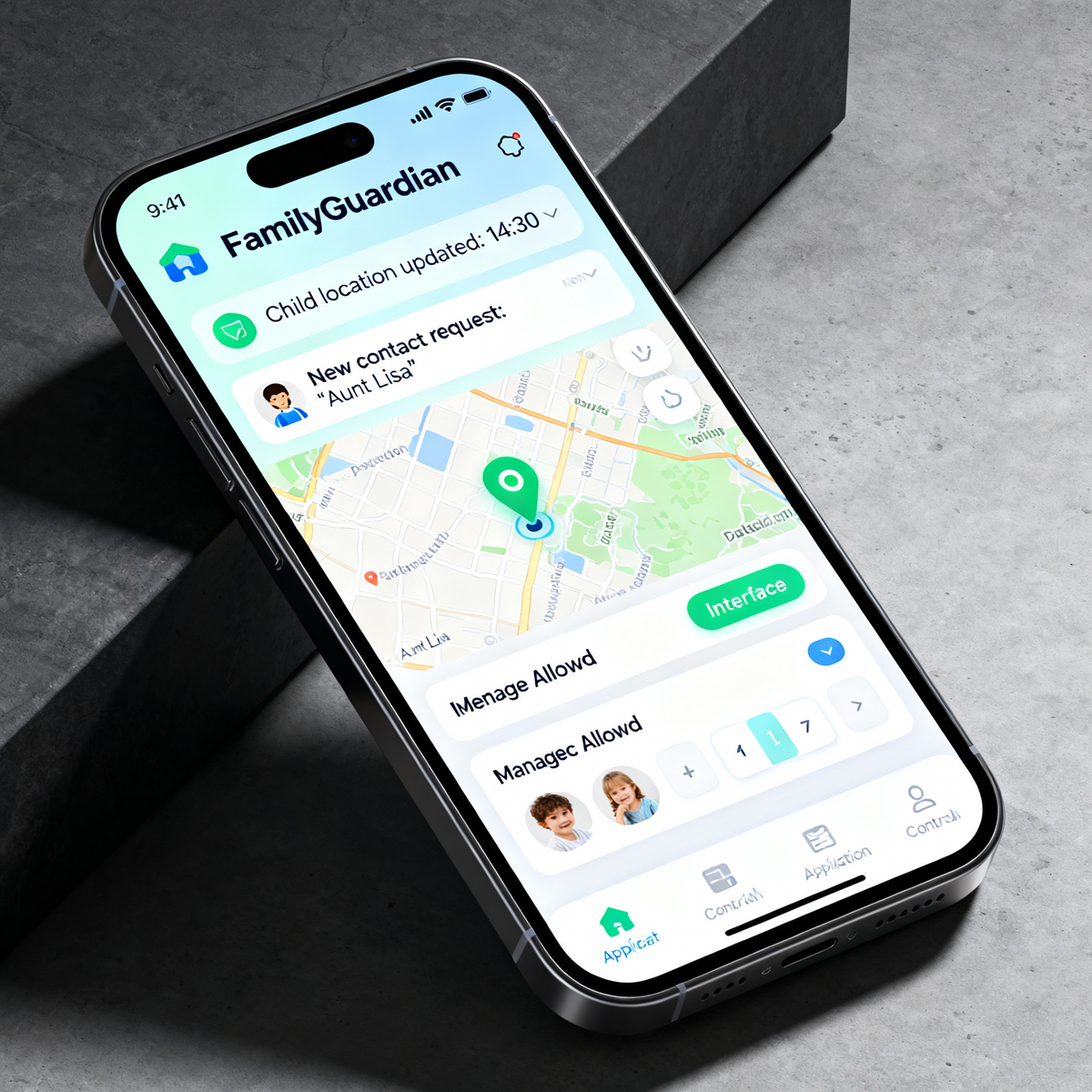 Интерфейс управления разрешёнными контактами