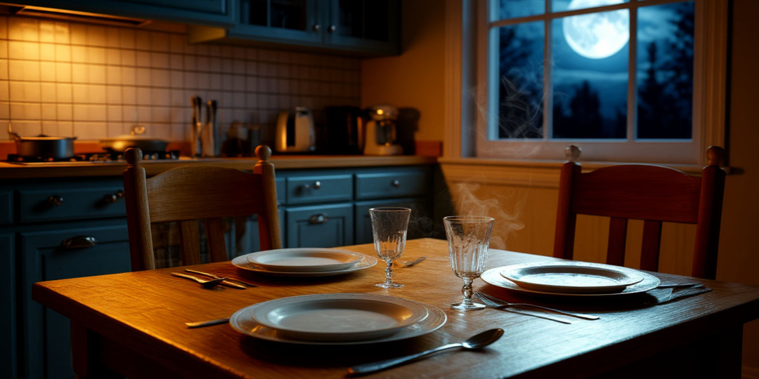 Бабушка 45 лет ставила тарелку для пропавшего деда. Забыл поставить. Ночью стул скрипнул. Тарелка опустела