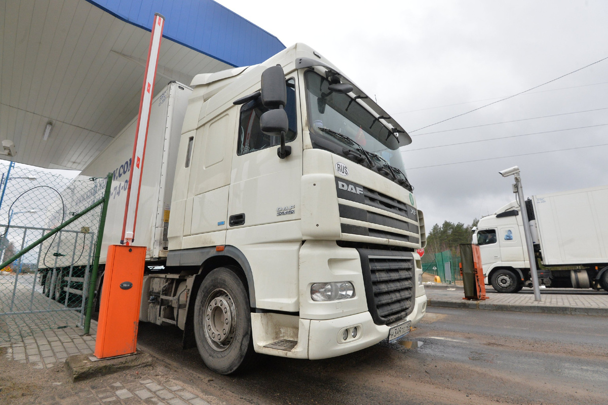 Грузовики на белорусско-литовской границе © Sputnik