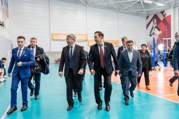 После открытия Центр сразу предоставили в полное распоряжение спортсменам / Фото: телеграм-канал Алексей Цыденов