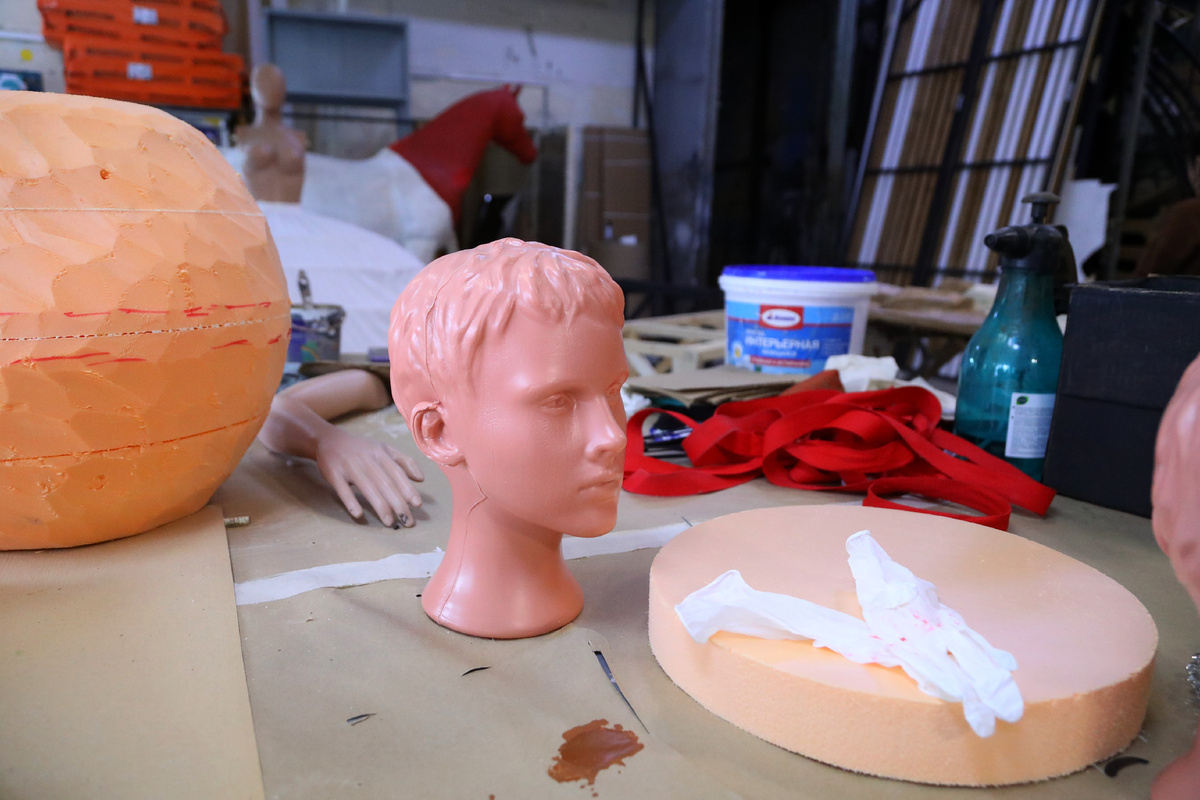 Художественно-декорационный цех, 2025 г. Фото автора.