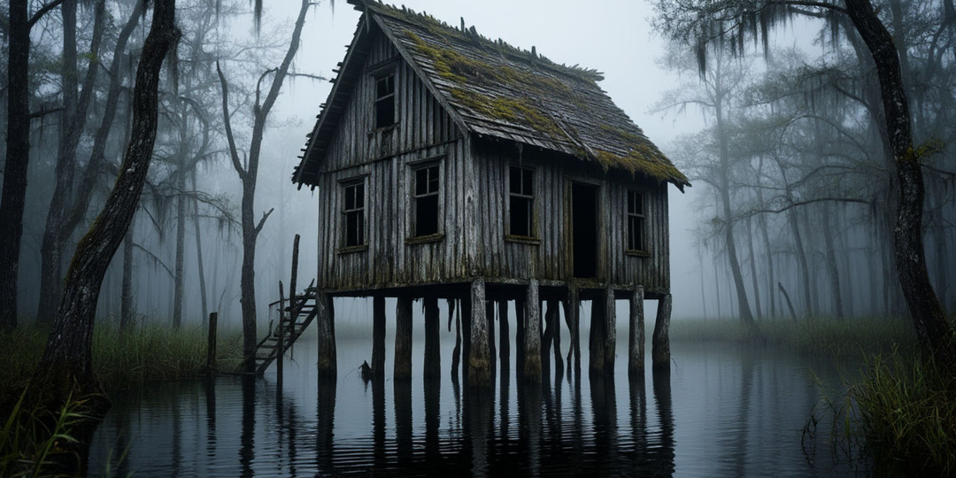 Геолог. Нашёл избу на столбах-ногах в болоте. Обошёл — повернулась следом. Дверь открылась. Чуть не зашёл