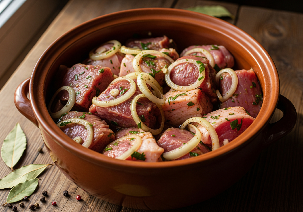 Подготовьте мясо