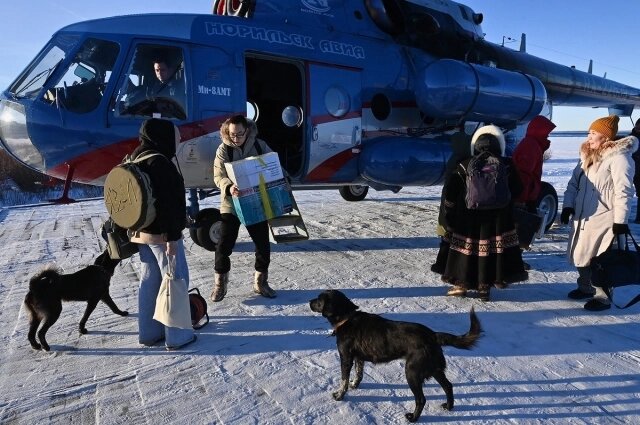    До Хантайского Озера можно добраться только на вертолете. Фото: Медиакомпания Северный город/ Николай Щипко