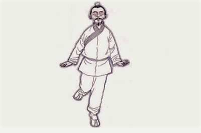 золотой петух стоит на одной ноге