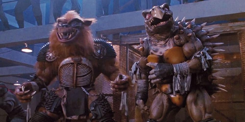 Кадр из фильма «Teenage Mutant Ninja Turtles II: The Secret of the Ooze». Режиссер: Майкл Прессман. Производство: Golden Harvest Company Ltd., Northshore Investments Ltd