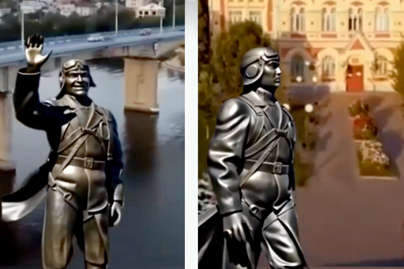    Скриншоты видеоролика Игоря Горобца