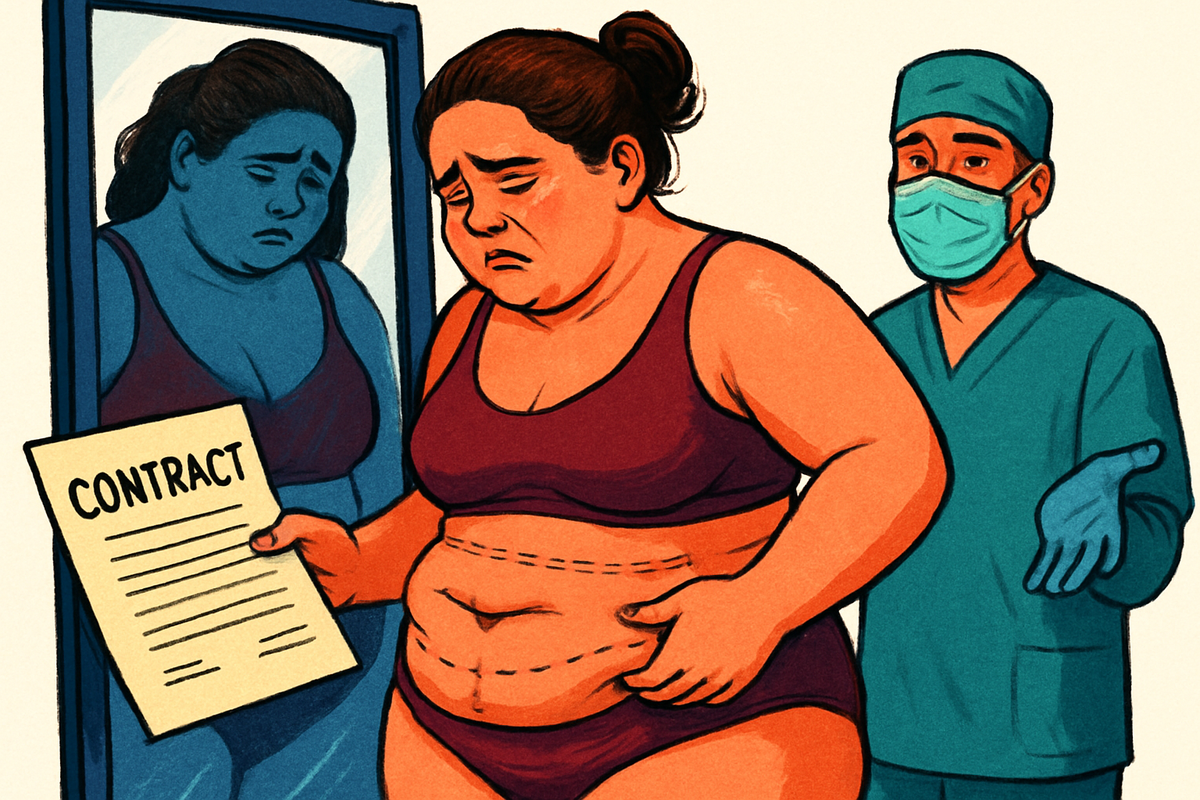 Пациентка требовала живот как у модели. Хирург помог, но результат операции шокировал. "Валики и складки - это норма, а не брак" – решил суд