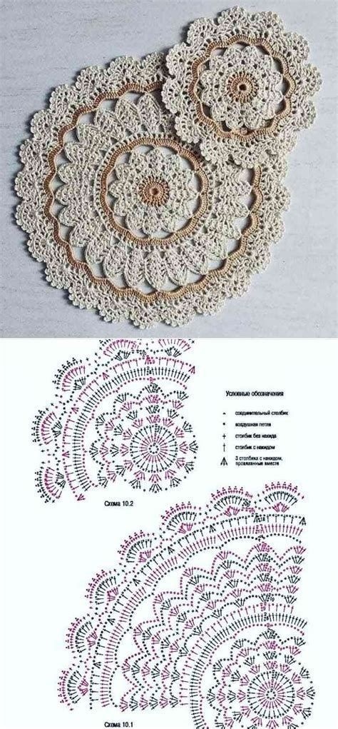 Схема салфетки их pinterest 