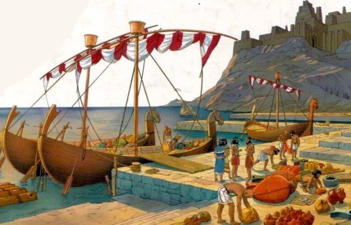Мореходы эпохи бронзы. Рисунок из интернета