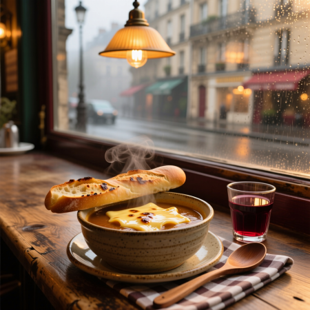 Soupe à l’Oignon — Суп из лука