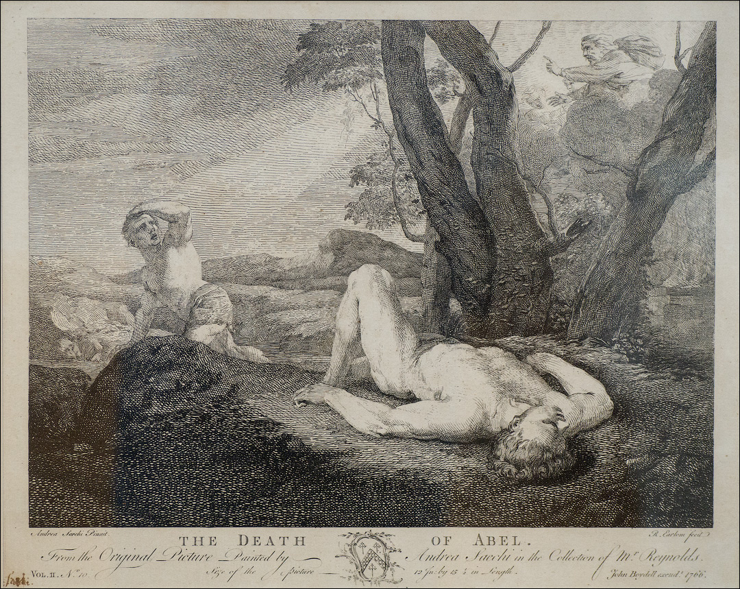Ричард Ирлом. Смерть Авеля. 1766