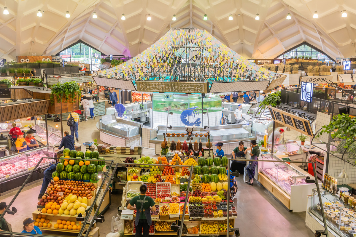 Даниловский рынок, торговые ряды