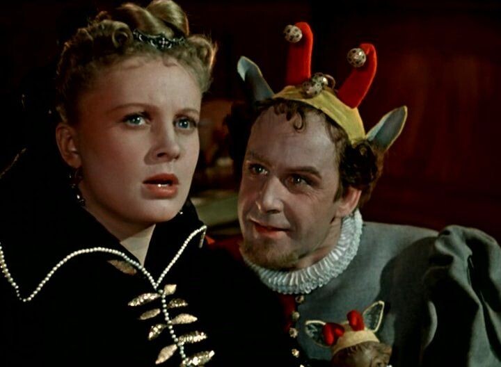 Кадр из фильма «Двенадцатая ночь» (1955). Скриншот.