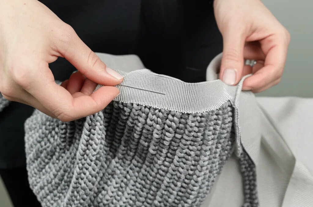    Как пришить подкладку к вязаной сумке. Ольга Парфенова