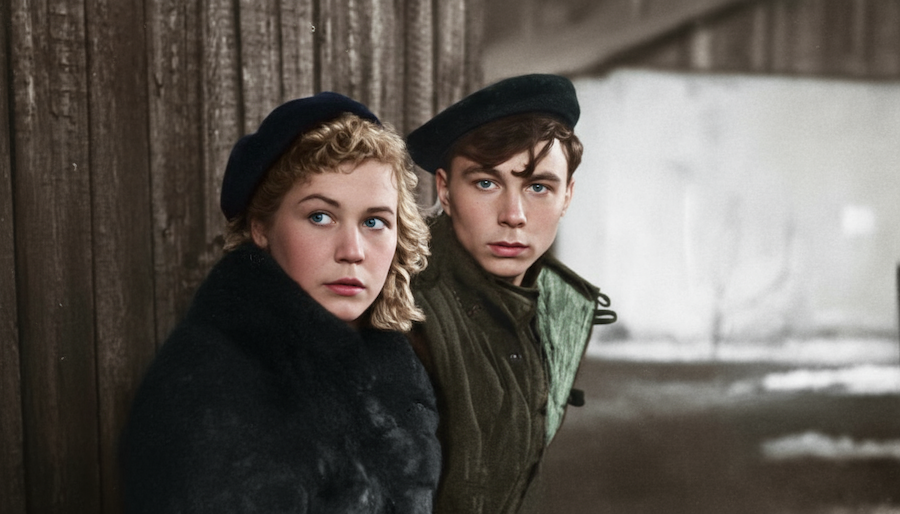 Кадр из фильма «Молодая гвардия»