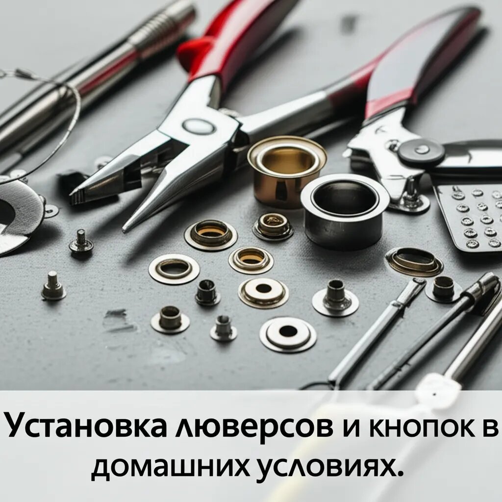    Установка люверсов и кнопок в домашних условиях. Ольга Парфенова