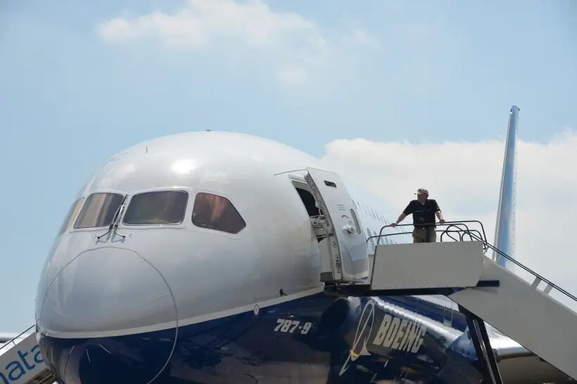     Пассажирский самолет Boeing 787-9 Dreamliner. © РИА Новости. Алексей Куденко