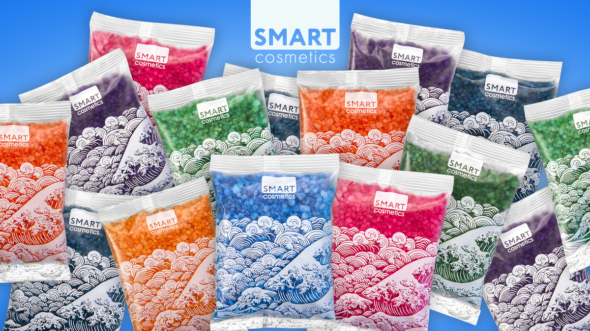 Цветная морская соль с эфирными маслами Smart Cosmetics