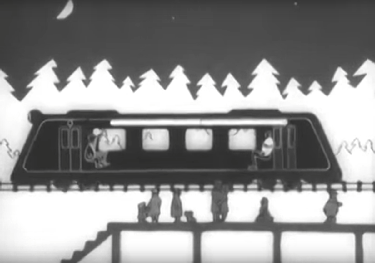 Рис. 1. Задняя дверь открывается раньше.