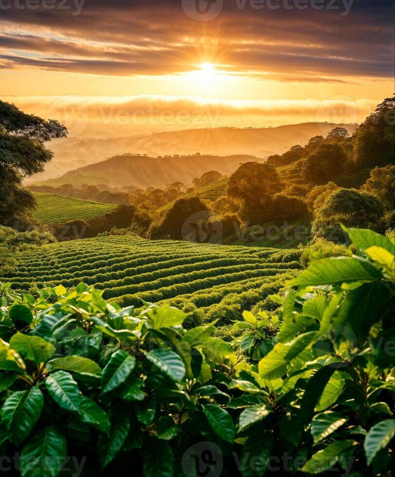 Так растёт кофе.