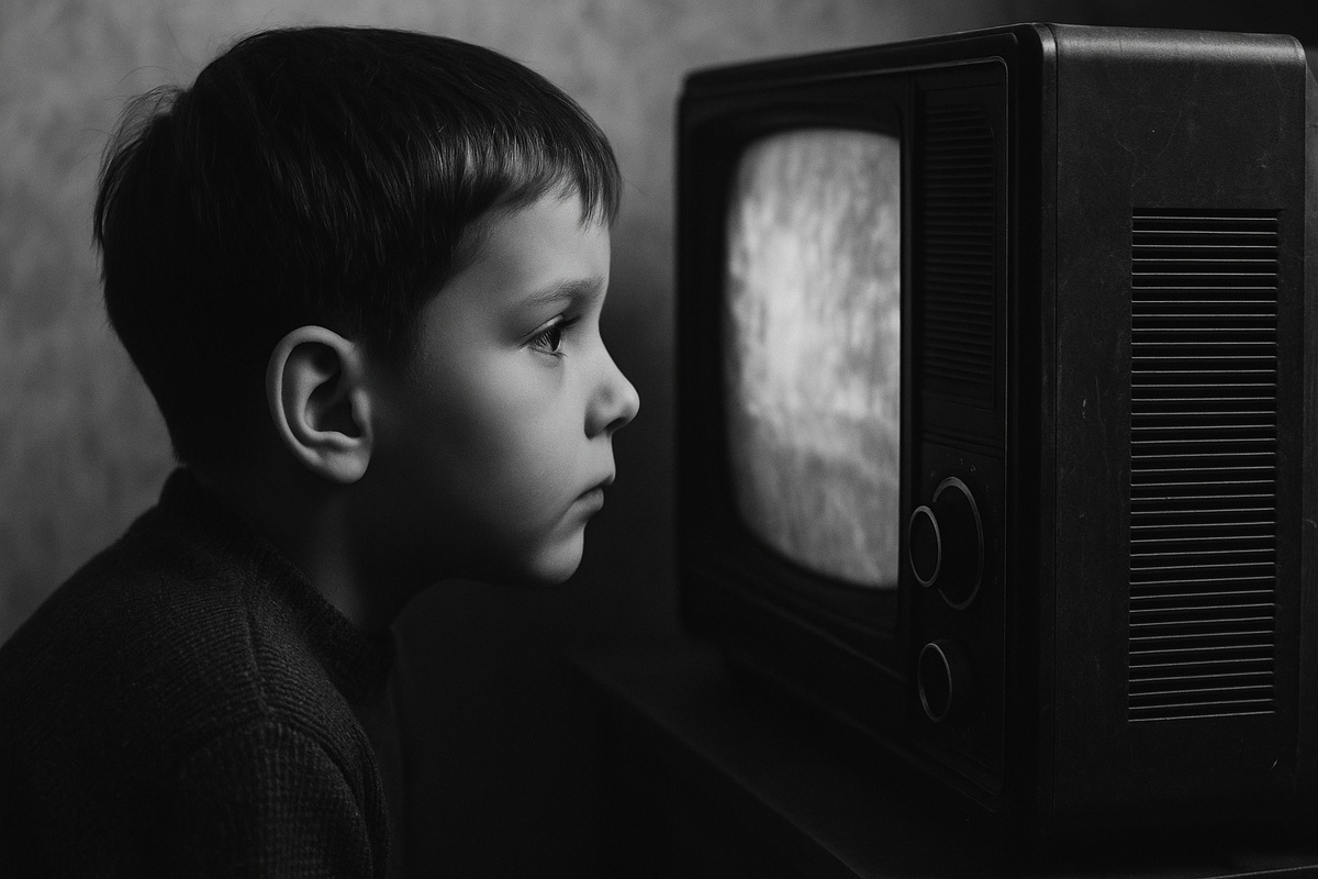    Нам запрещали сидеть близко к телевизору не из-за вреда для глаз, а слегка по другой причине