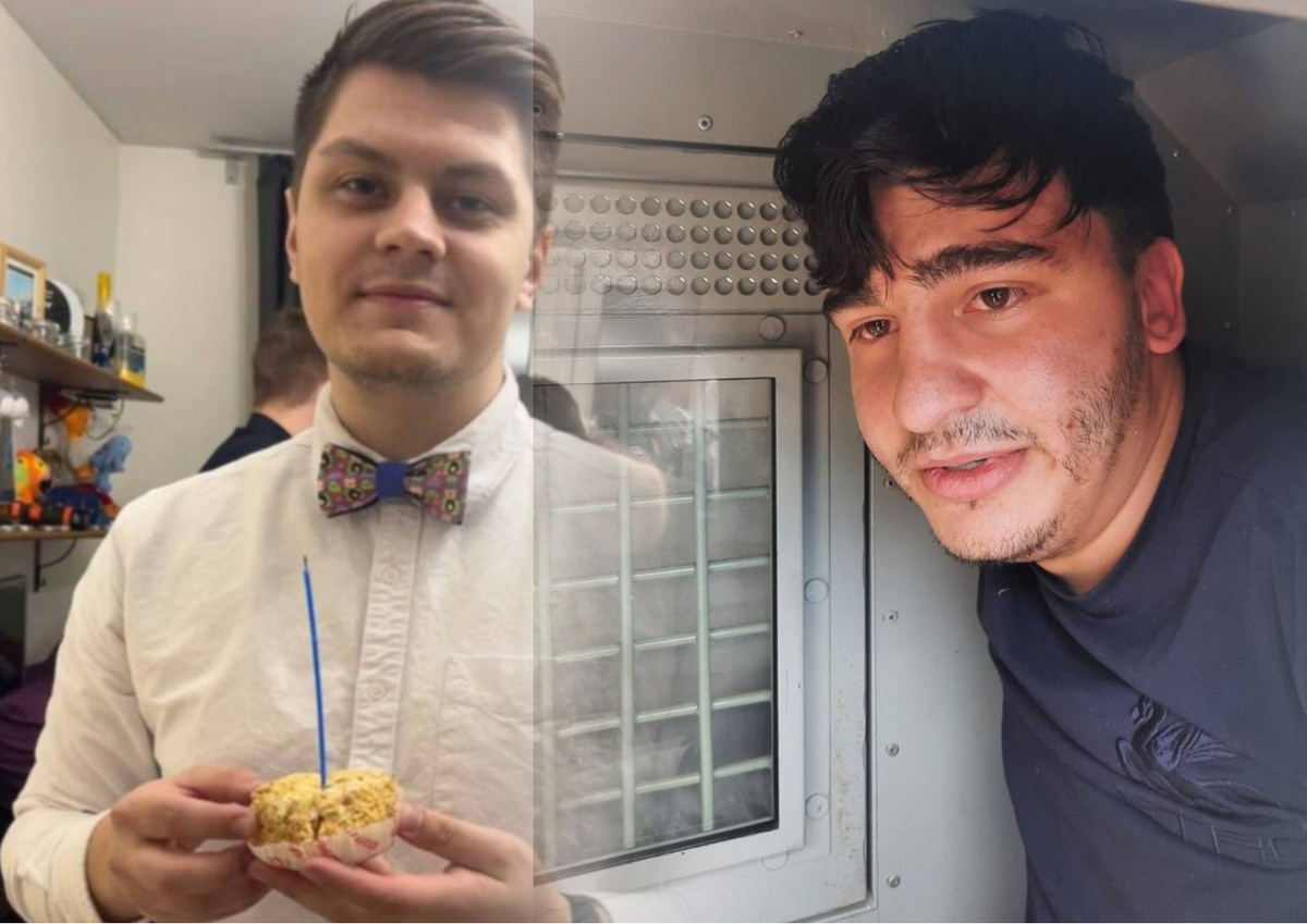 Кирилл Ковалев хотел объяснить, что так не надо парковаться. Шахин (справа) не привык слышать возражения. Соцсети погибшего и убийцы.