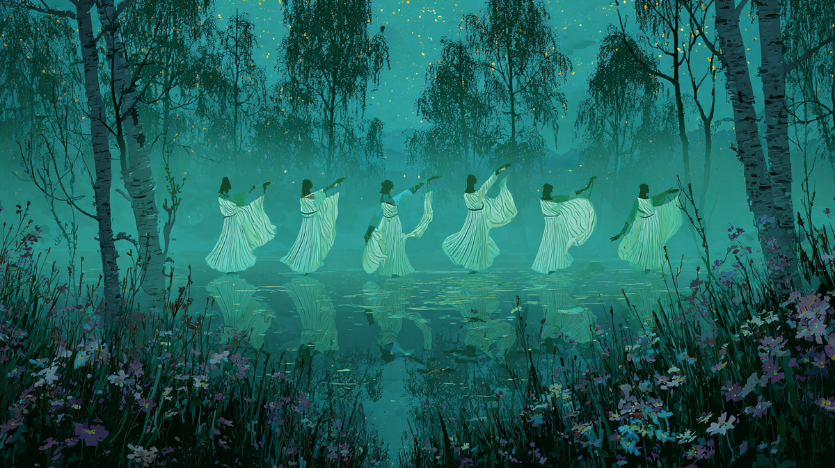 Заиграет луна — и кто отличит русалку от девушки? Чувствуешь — ветер шепчет старинную песню… О чём она?