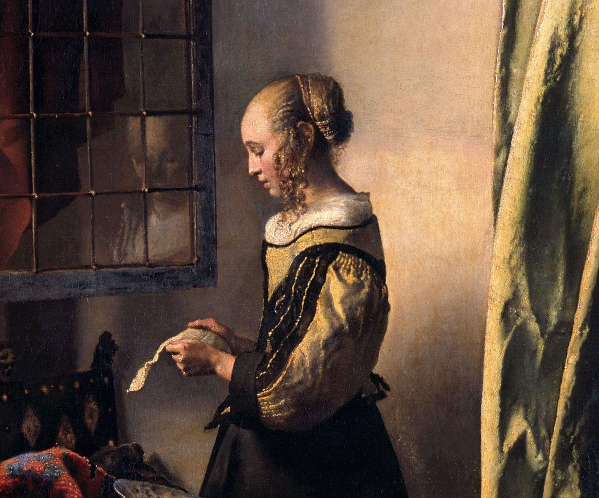 «Девушка, читающая письмо у открытого окна», 1657 год, художник Ян Вермеер