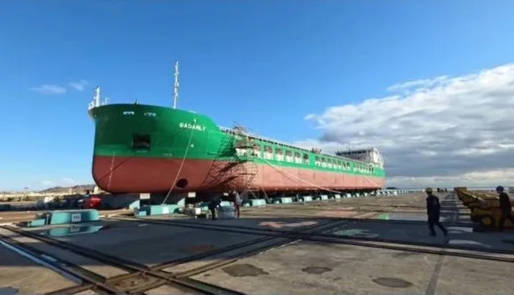 В Туркменистане спущен на воду сухогруз Gadamly / Фото: Turkmenportal  📷
