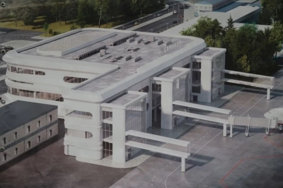    Строительство нового терминала аэропорта Барнаула завершили на 75%