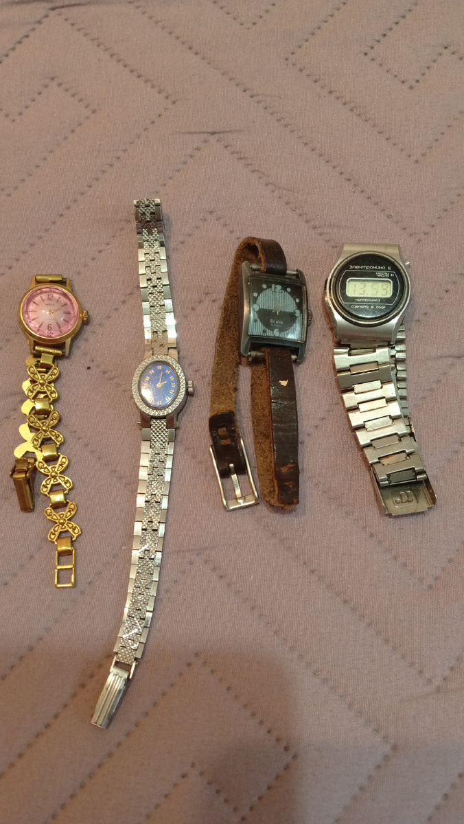 Часы  наручные «Слава» ,«Чайка» .Фото автора.