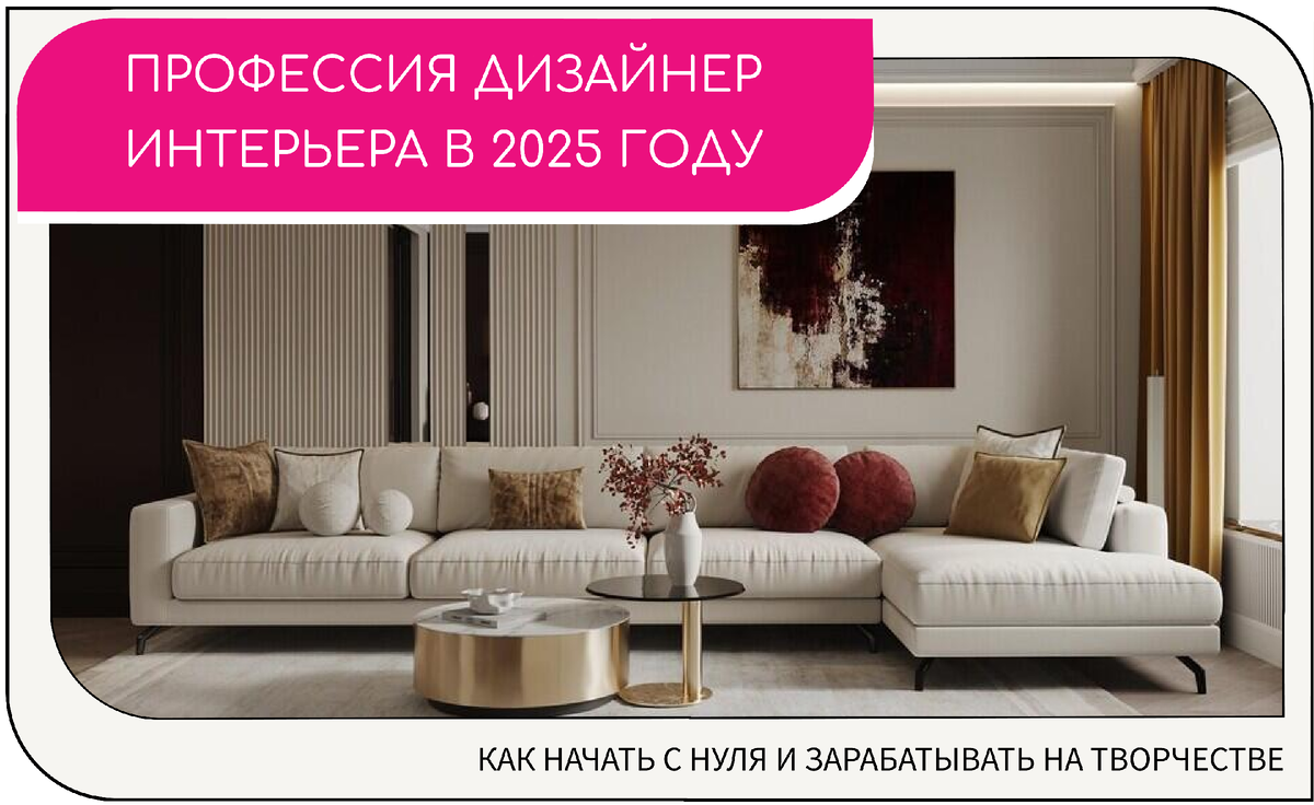 Получить профессию дизайнер интерьера в 2025 году