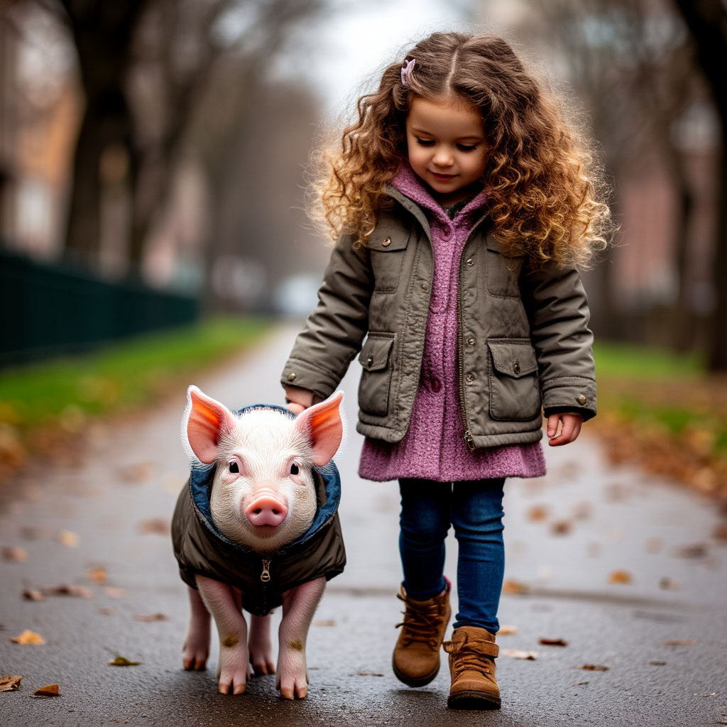  Мирослава и Матильда на прогулке