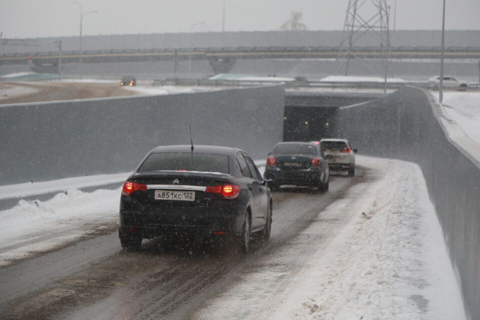    Запуск тоннеля транспортной развязки в Барнауле. Источник: Олег Укладов