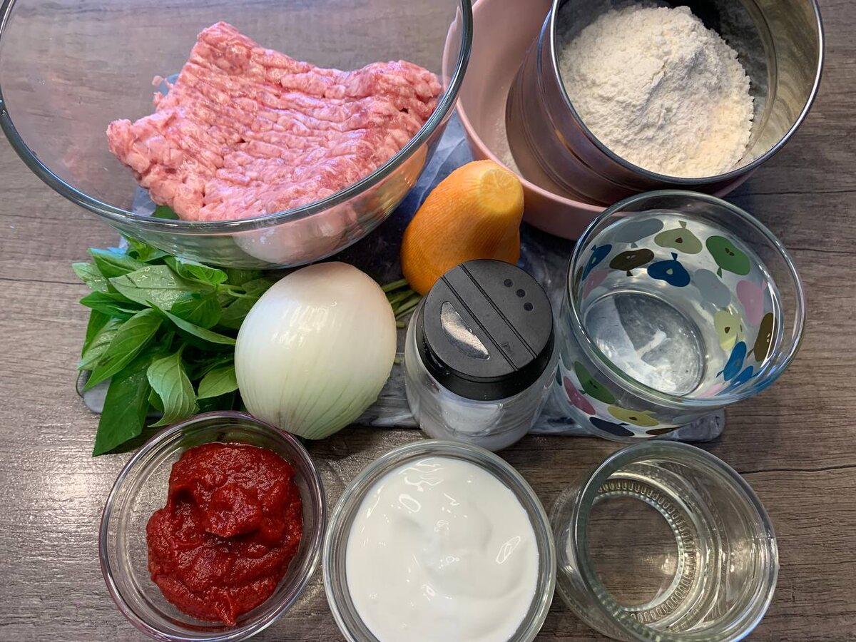 Подготовленные ингредиенты