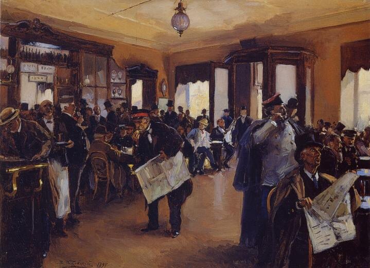 «У Доминика» (В. Е. Маковский, 1897). Источник: wikipedia.org