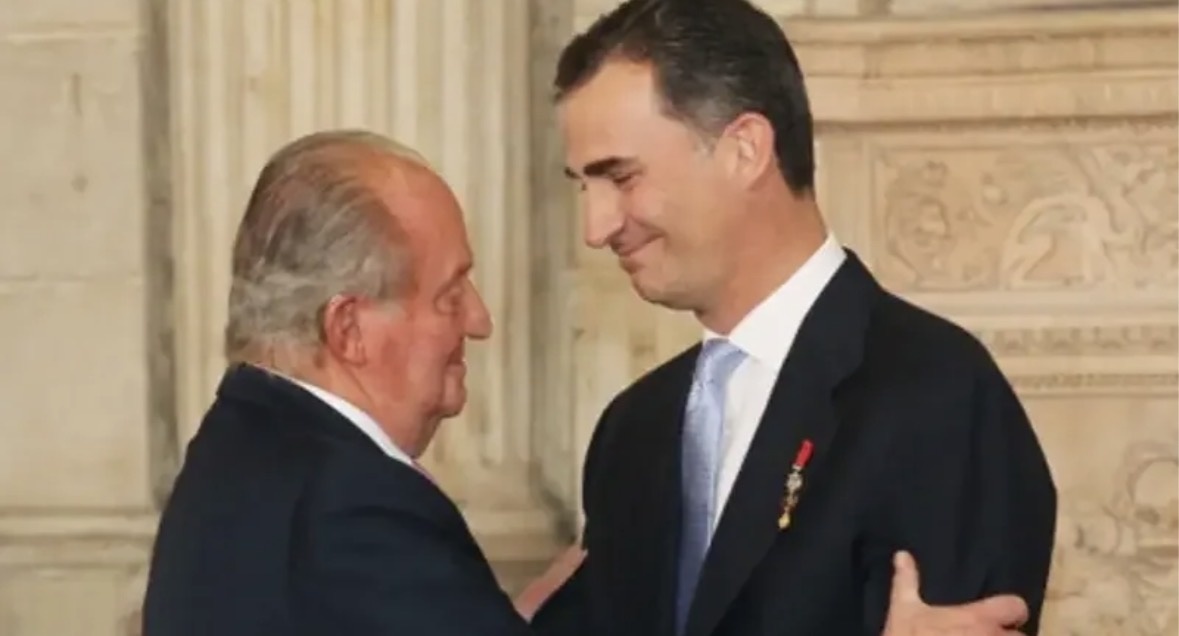 Хуан Карлос I и король Испании Филипп VI