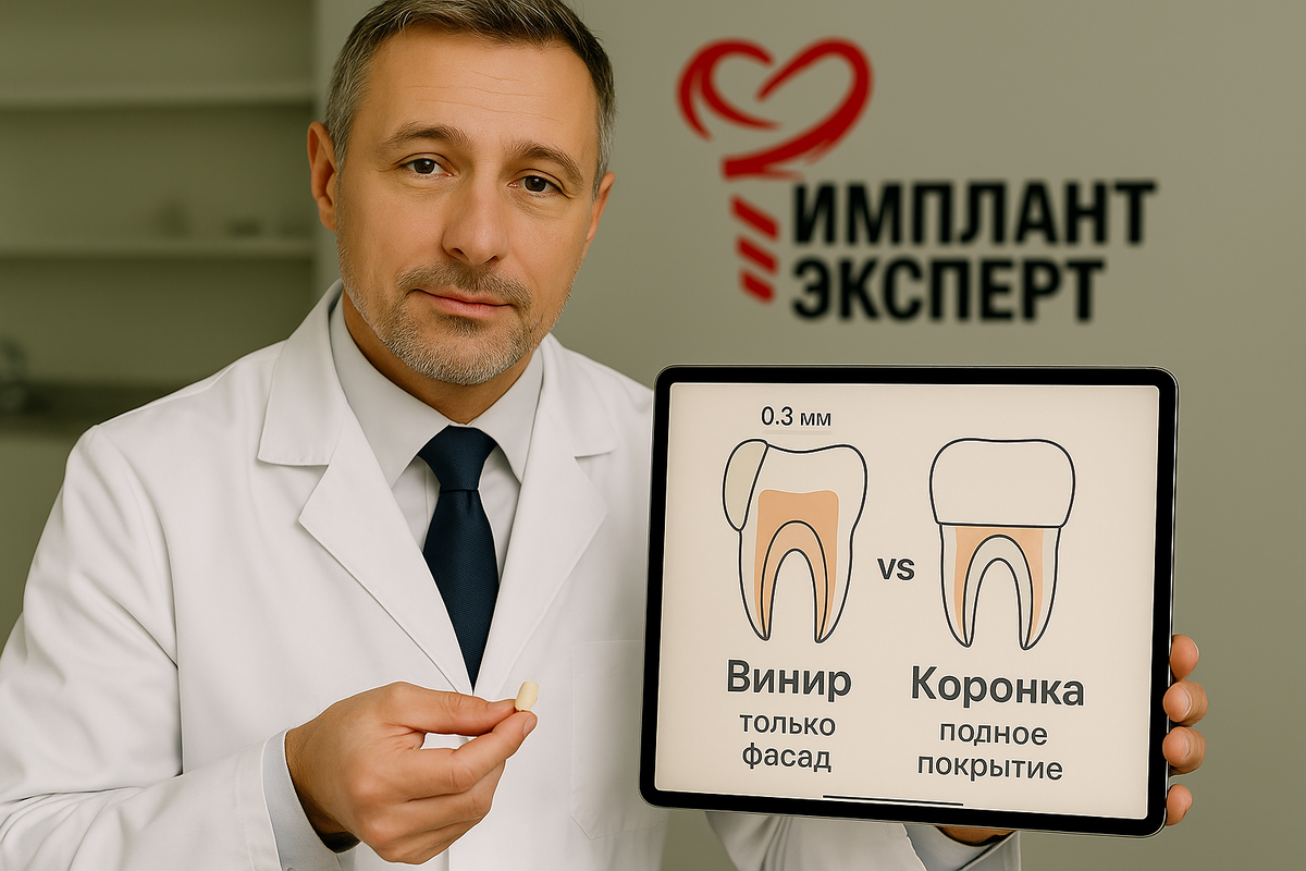 Выниры или коронки, то лучше?