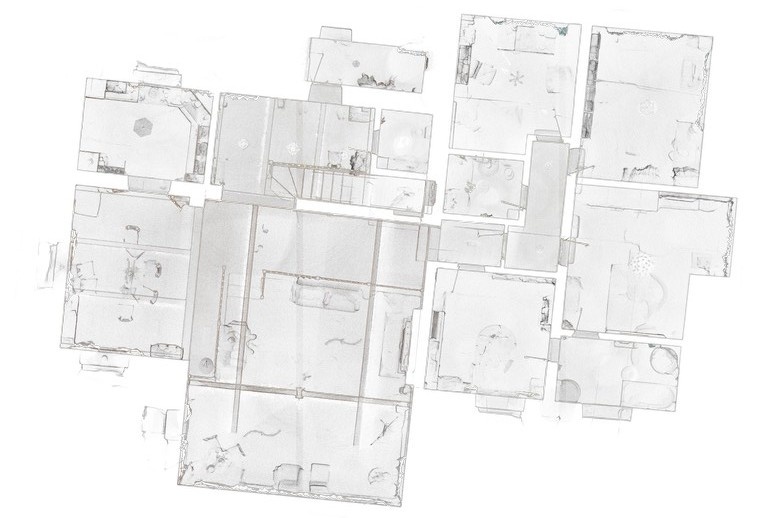 Вариант результата лазерного сканирования помещения
