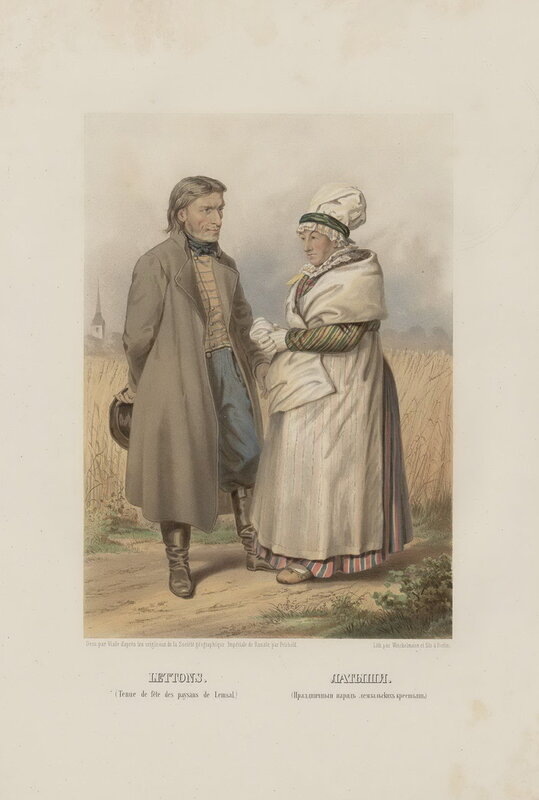 1862. Этнографическое описание народов России Густава-Федора Христиановича Паули. Латыши.